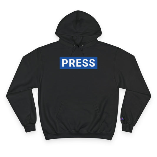 PRESS (Royal Blue & White) Champion Hoodie